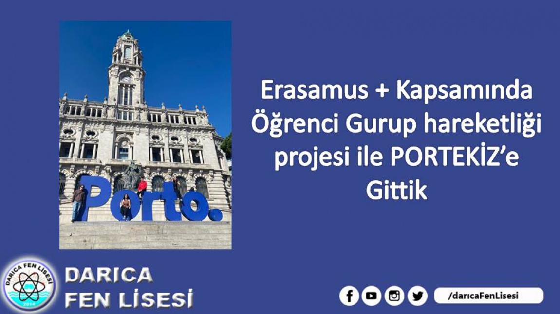 Erasamus + Kapsamında Öğrenci Gurup hareketliği  projesi ile PORTEKİZ' e Gittik