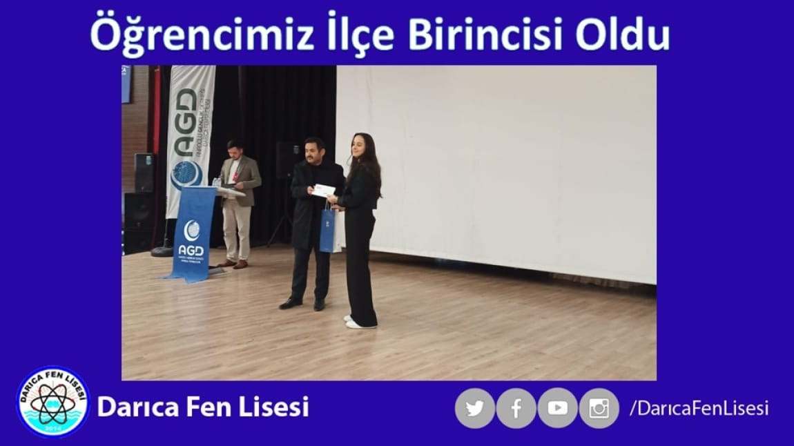 Öğrencimiz İlçe Birincisi oldu